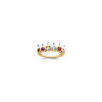 14k Genuine 6 Stone Mother's Ring