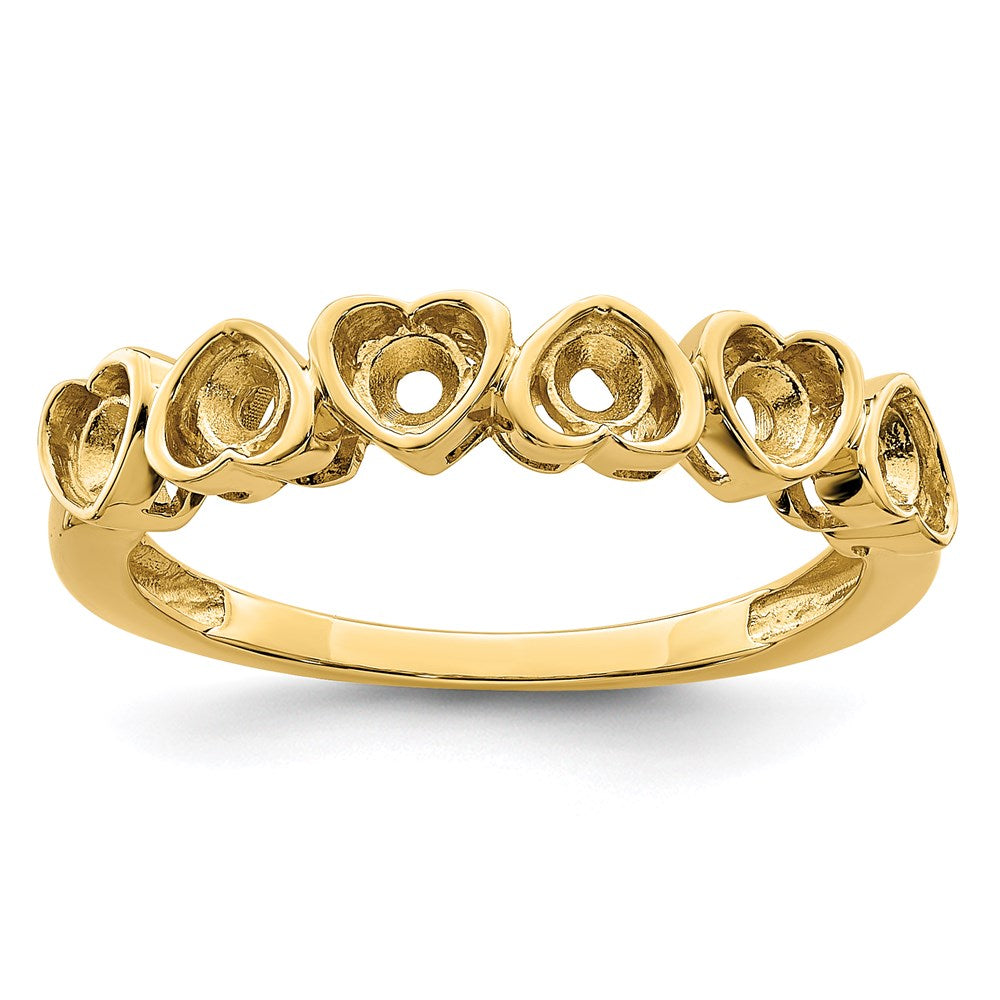 14k Genuine 6 Stone Mother's Ring