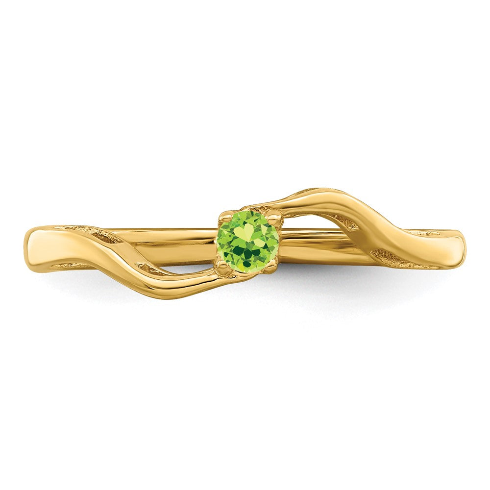 14k 5x3mm Oval Synthetic Family Jewelry Ring