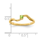 14k Genuine 1 Stone Mother's Ring