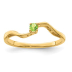 14k 5x3mm Oval Synthetic Family Jewelry Ring