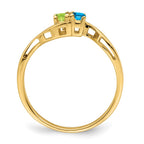 14k Synthetic Family Jewelry Ring