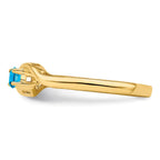 14k Genuine 2 Stone Mother's Ring