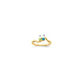 14k Genuine 2 Stone Mother's Ring