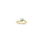 14k Synthetic Family Jewelry Ring