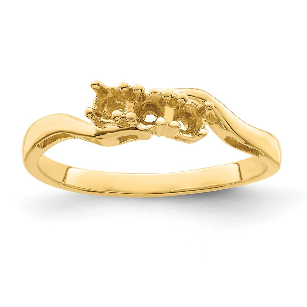 14k Genuine 3 Stone Mother's Ring