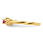 14k Synthetic Family Jewelry Ring