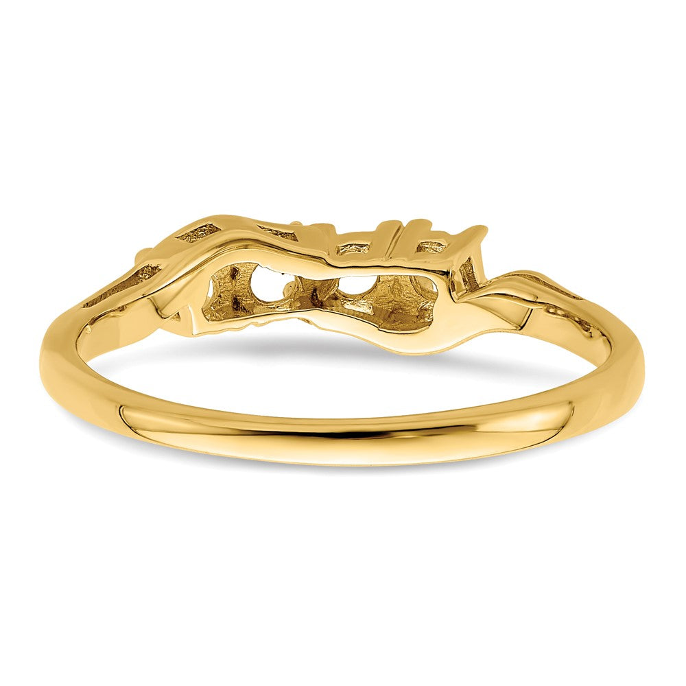 14k Synthetic Family Jewelry Ring