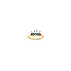 14k Synthetic Family Jewelry Ring