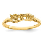 14k Synthetic Family Jewelry Ring