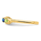 14k Synthetic Family Jewelry Ring