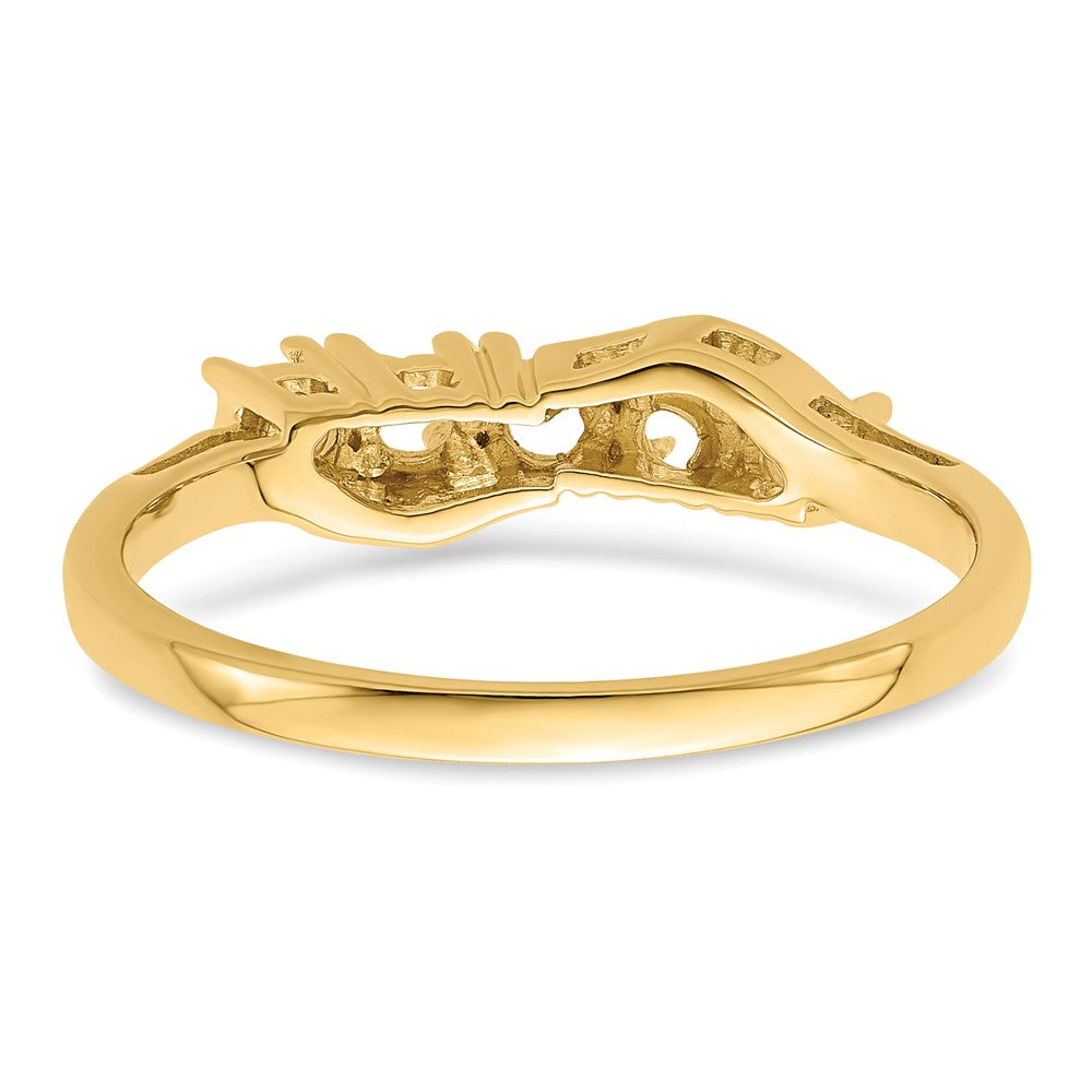 14k Genuine 5 Stone Mother's Ring