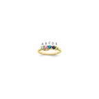 14k Synthetic Family Jewelry Ring