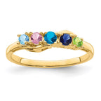 14k Synthetic Family Jewelry Ring