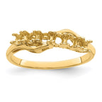 14k Synthetic Family Jewelry Ring