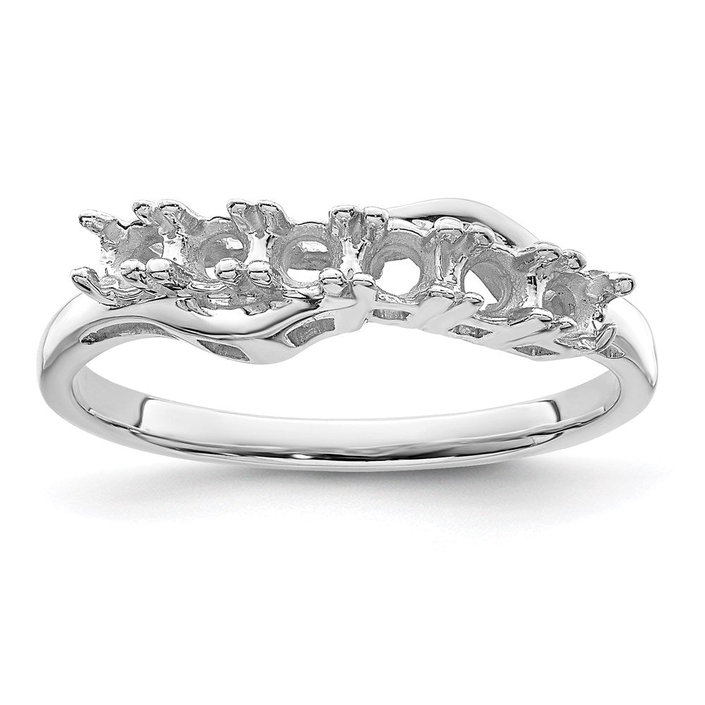 14k White Gold Family Jewelry Ring