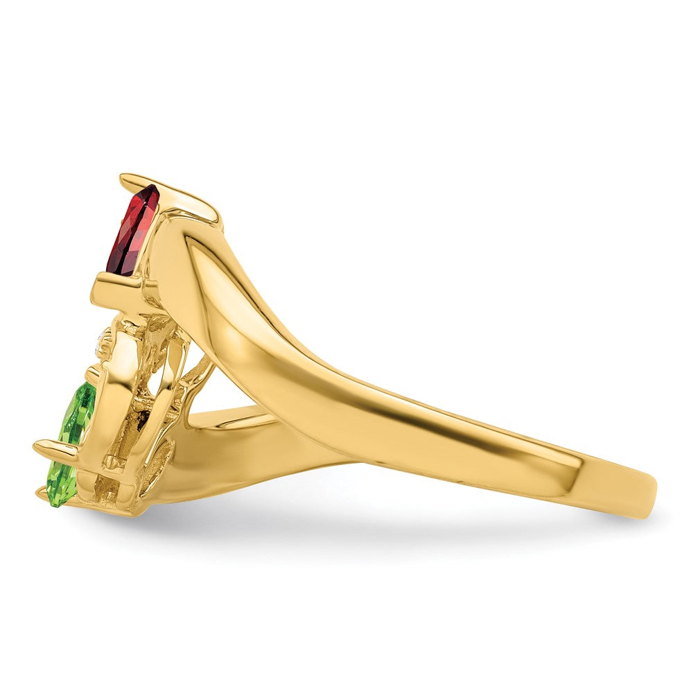 14k Genuine Family Jewelry Ring