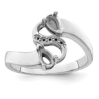 14k White Gold Genuine Family Jewelry Ring
