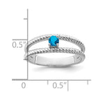 Sterling Silver Rhodium-plated Family Jewelry Ring