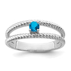 Sterling Silver Rhodium-plated Family Jewelry Ring