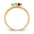 14k Synthetic Family Jewelry Ring