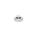 14k White Gold Family Jewelry Ring