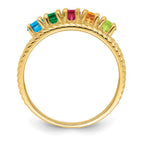 14k Genuine 5 Stone Mother's Ring