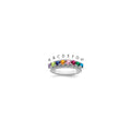 14k White Gold Family Jewelry Ring