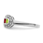 14K White Gold Family Jewelry Diamond Semi-Set Ring