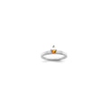 14K White Gold Family Jewelry Genuine Stone & Diamond Set Ring