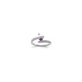 14K White Gold Family Jewelry Diamond Semi-Set Ring