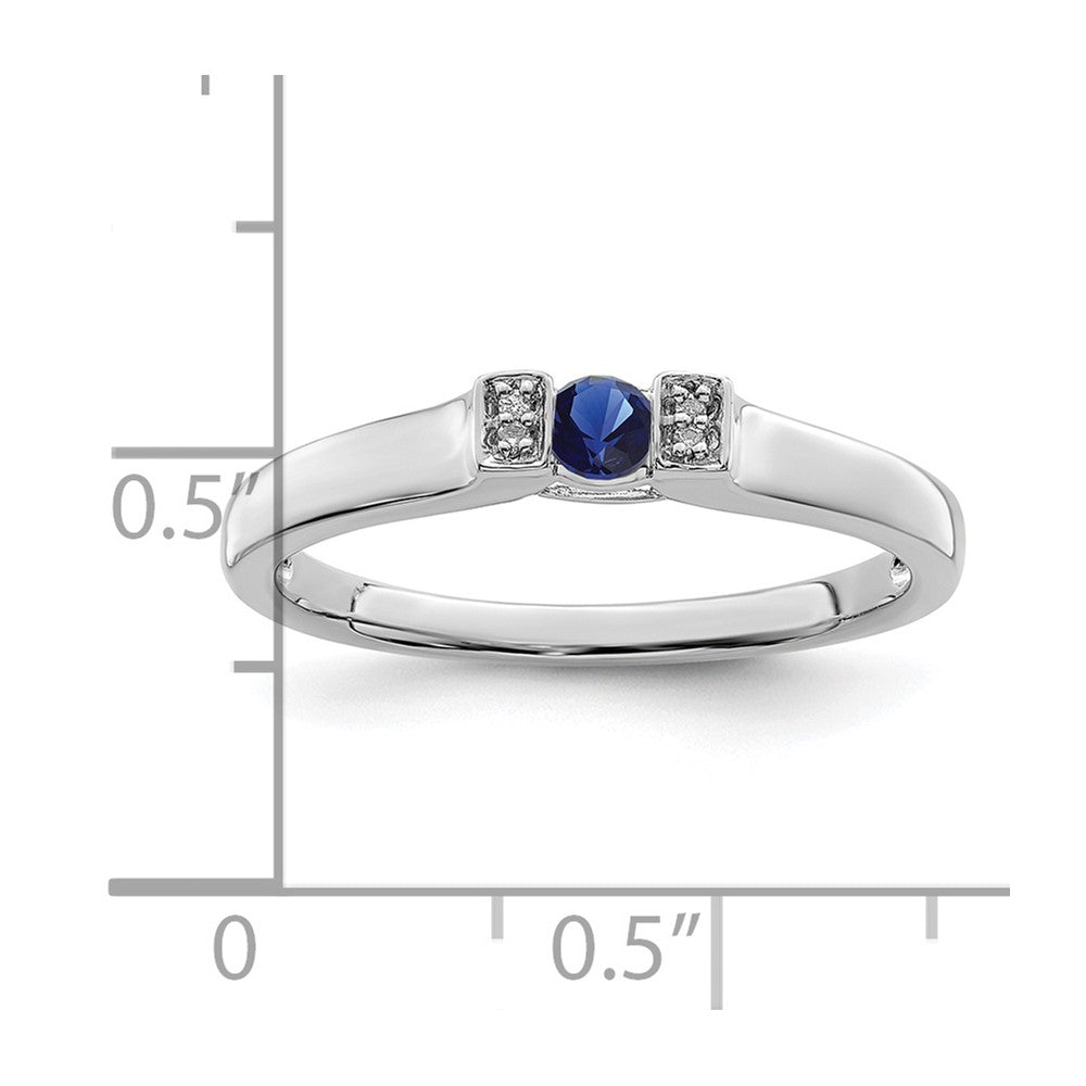 14K White Gold Family Jewelry Diamond Semi-Set Ring