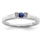 14K White Gold Family Jewelry Diamond Semi-Set Ring