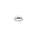 14K White Gold Family Jewelry Diamond Semi-Set Ring