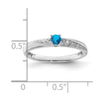 14K White Gold Family Jewelry Diamond Semi-Set Ring
