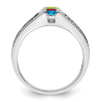 14K White Gold Family Jewelry Diamond Semi-Set Ring