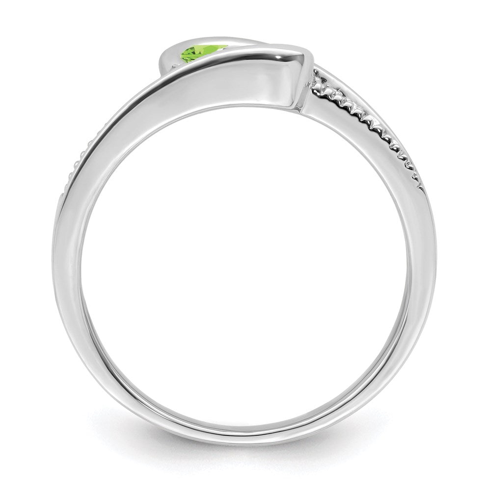 14K White Gold Family Jewelry Diamond Semi-Set Ring