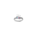 14K White Gold Family Jewelry Diamond Semi-Set Ring