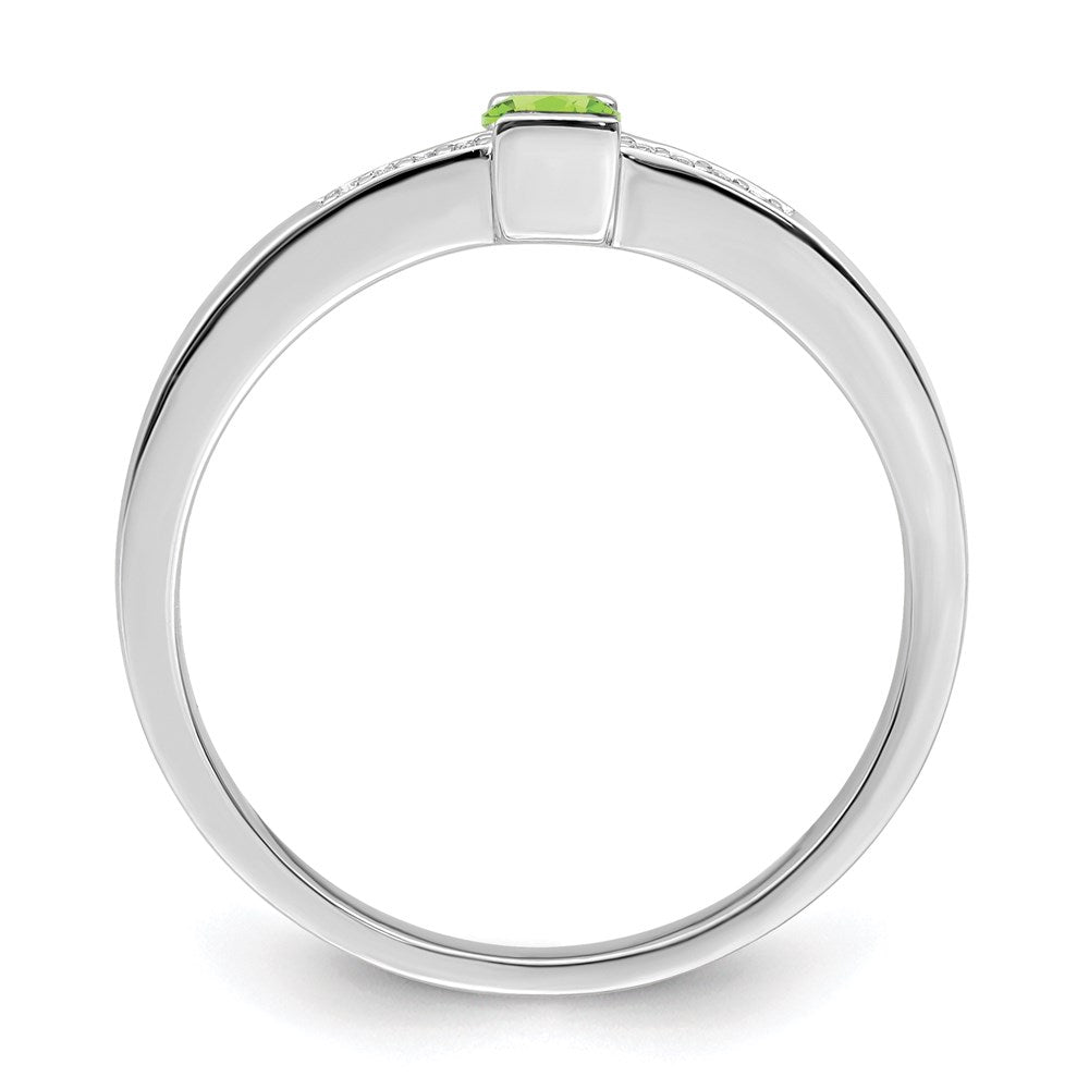 14K White Gold Family Jewelry Diamond Semi-Set Ring