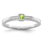 14K White Gold Family Jewelry Diamond Semi-Set Ring