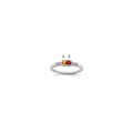 14K White Gold Family Jewelry Diamond Semi-Set Ring