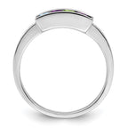 14K White Gold Family Jewelry Diamond Semi-Set Ring