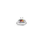 14K White Gold Family Jewelry Diamond Semi-Set Ring