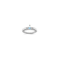 14K White Gold Family Jewelry Diamond Semi-Set Ring