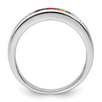 14K White Gold Family Jewelry Diamond Semi-Set Ring
