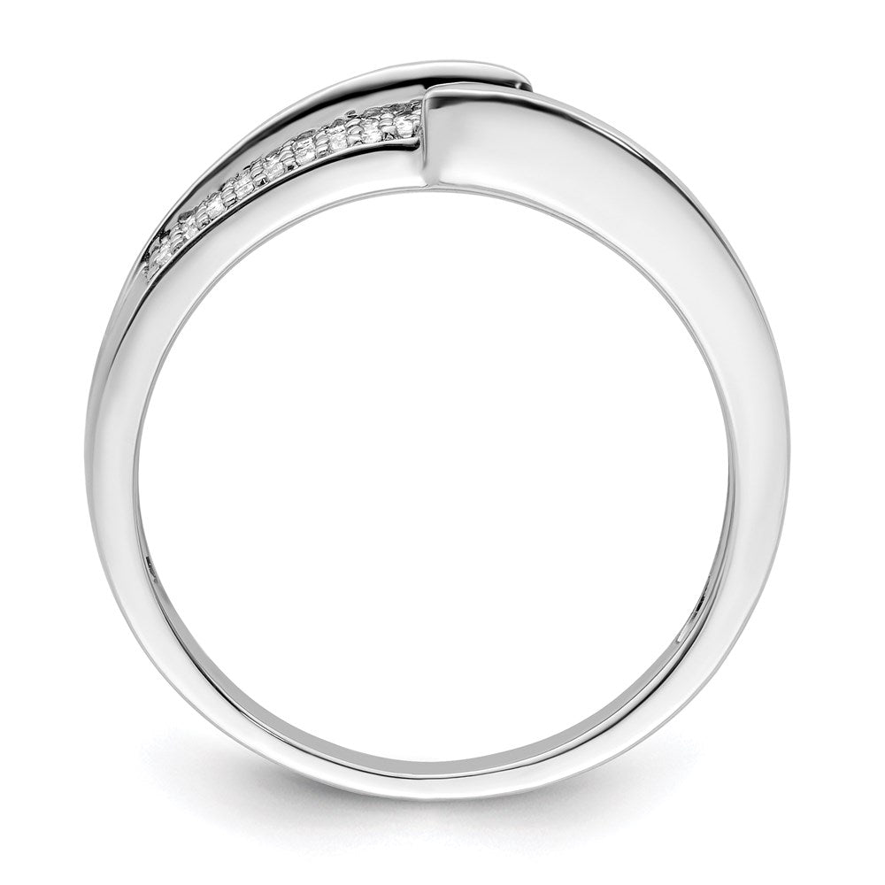 14K White Gold Family Jewelry Synthetic Stone & Diamond Set Ring