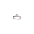14K White Gold Family Jewelry Diamond Semi-Set Ring