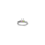 14K White Gold Family Jewelry Diamond Semi-Set Ring