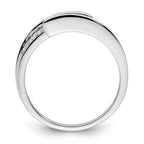 14K White Gold Family Jewelry Diamond Semi-Set Ring