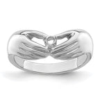 14k White Gold 1 Synthetic Stone Family Ring